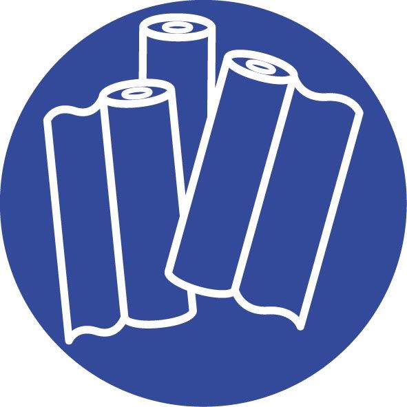 Paper rolls for patient tables