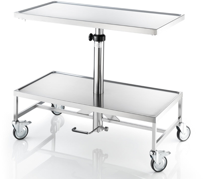 Produkt  Instrumentenzureichetisch mit 2 Tablaren