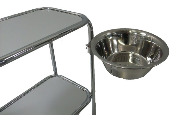 Schale mit Schwenkhalter und Kloben