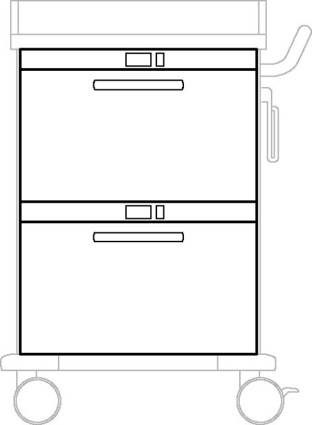 MEGAdrive functional trolley DIN 600 mm