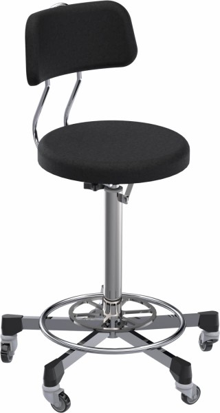 OP comfort chair with foot release and backrest